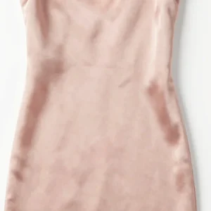 Soft Blush Silk Slip Dress