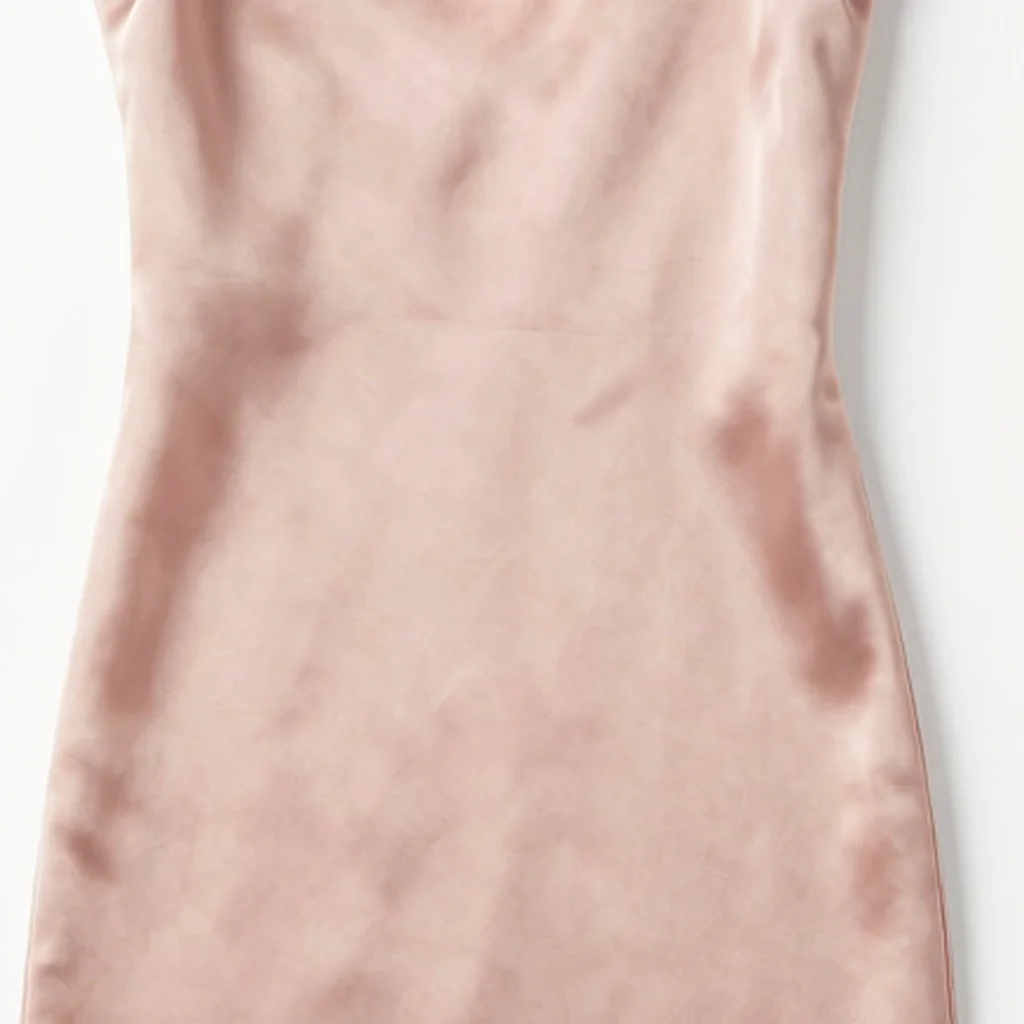 Soft Blush Silk Slip Dress