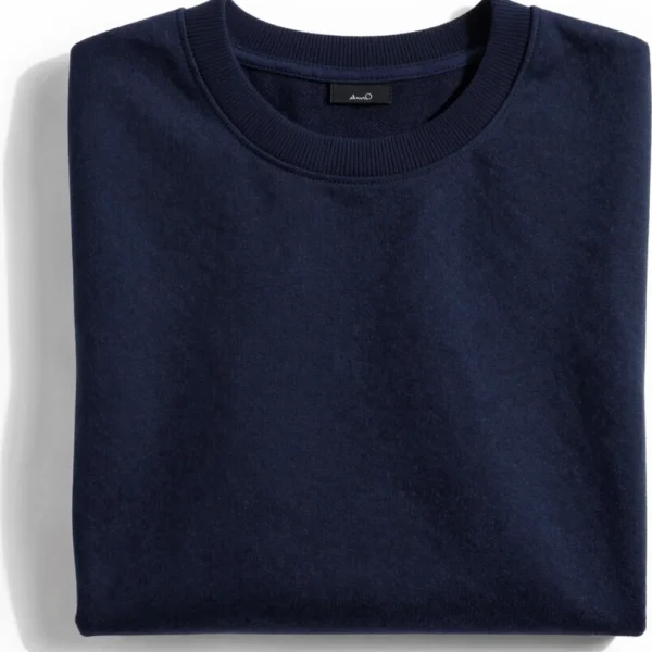 Essential Navy French Terry Crew