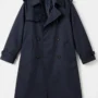 Minimalist Navy Trench Coat